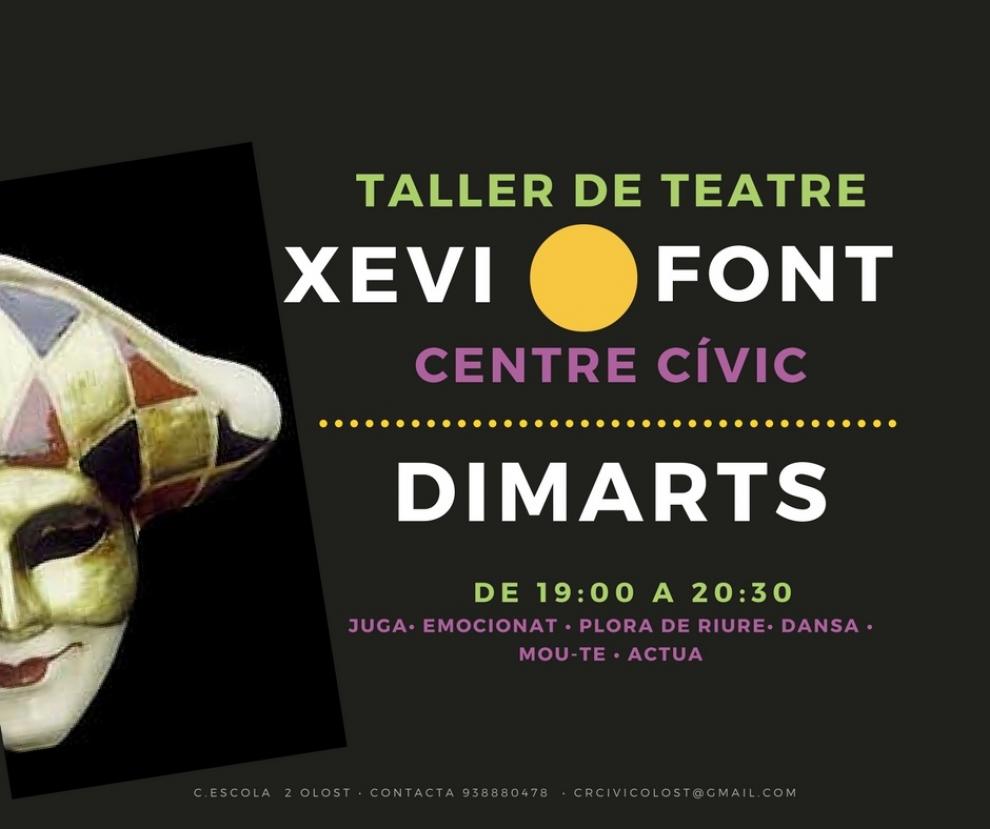Taller de teatre amb Xevi Font al Centre Cívic